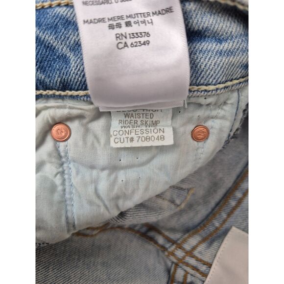 MOTHER Women's High Waisted Rider Skimp The Confession Jeans Size 26 - Picture 8 of 8